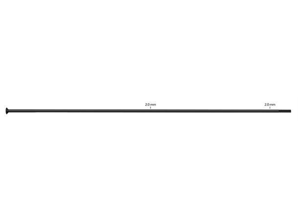 Sapim Leader 2.0 SP Sorte Eiker Straight Pull, 2.0, 100 pk 