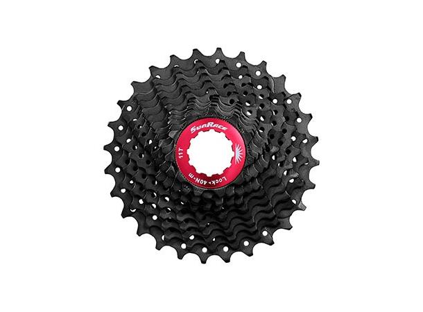 SunRace CSRX0 10-Delt Kassett 11-32T, 332gr, Sort, Shimano kompat 
