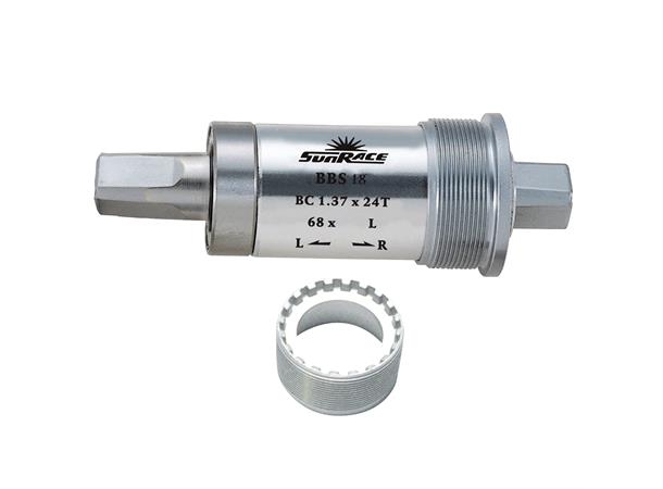 SunRace BBS18 Kranklager Firkant, Alu, 250gr 