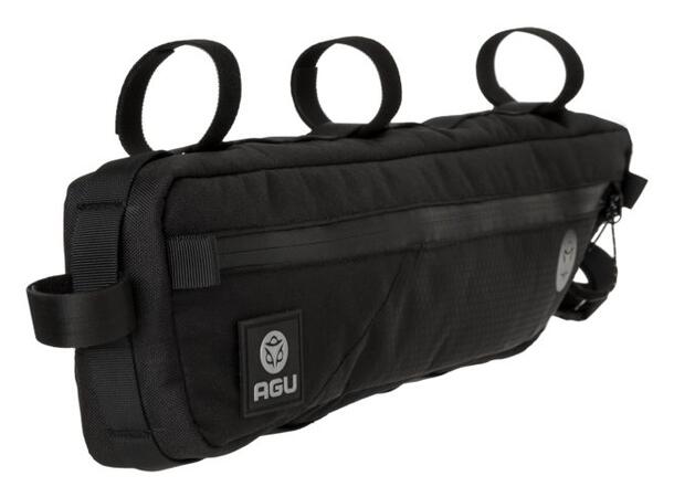 AGU Venture Bikepacking Rammeveske L Sort, 5.5L, 210gr, 52 x 14 x 6cm 