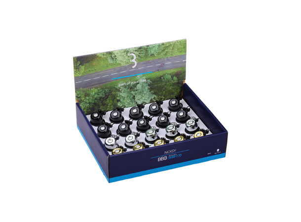 BBB Noisy BBB-17 Ringeklokke 20 pk, Display, div farger, Strikk 