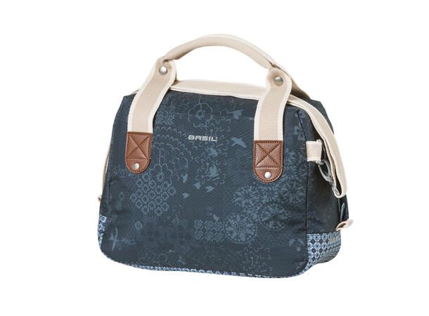 Basil Bohème KF Veske Front Blå, 8 liter, KlickFix 