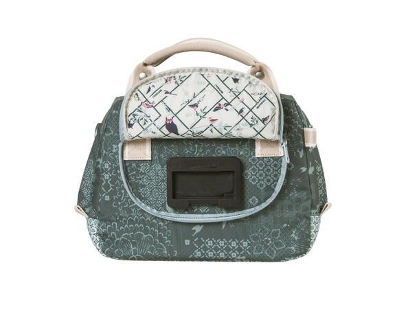 Basil Bohème KF Veske Front Grønn, 8 liter, KlickFix 