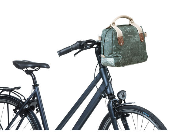Basil Bohème KF Veske Front Grønn, 8 liter, KlickFix 