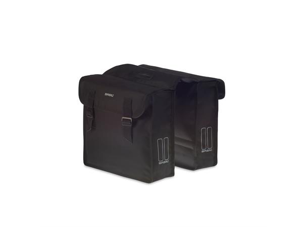 Basil Mara Sideveske Sett Sort, 26 ltr, Fixed Mounting Straps 