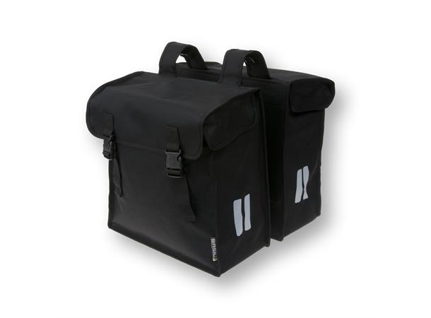 Basil Mara XXL Sideveske Sett Sort, 47 ltr, Fixed Mounting Straps 