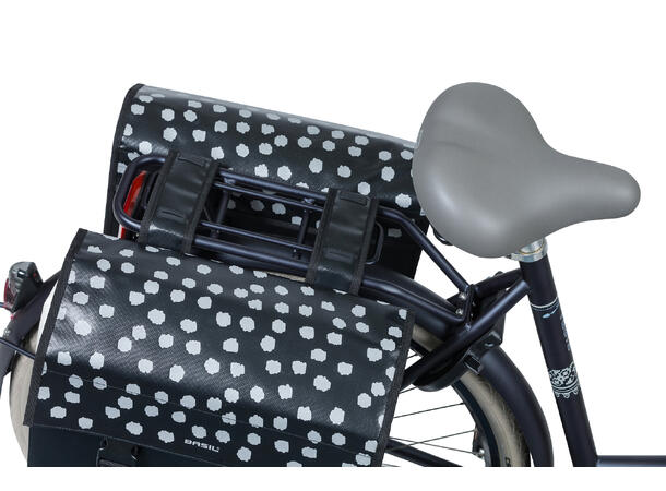 Basil Urban Load Sideveske Sett Sort, 48-53 ltr, Universal Bridge 