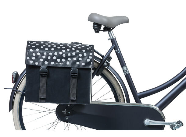 Basil Urban Load Sideveske Sett Sort, 48-53 ltr, Universal Bridge 