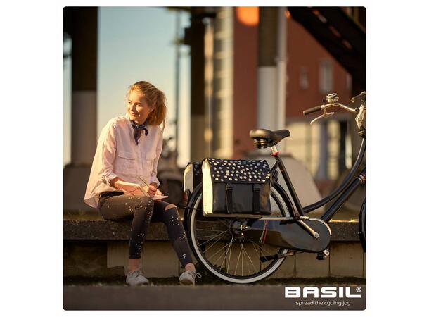 Basil Urban Load Sideveske Sett Sort, 48-53 ltr, Universal Bridge 