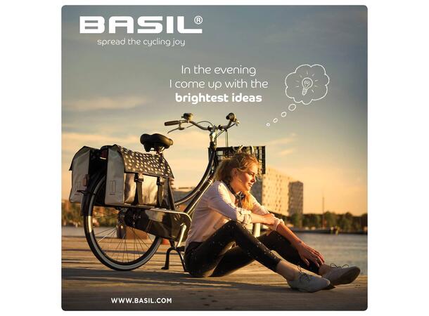 Basil Urban Load Sideveske Sett Sort, 48-53 ltr, Universal Bridge 