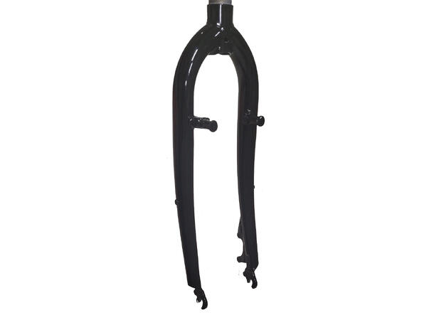 CWI Stål V-brems/Disc Gaffel 26" Stål/stål, 1 1/8" a-head, sort, 1280gr 