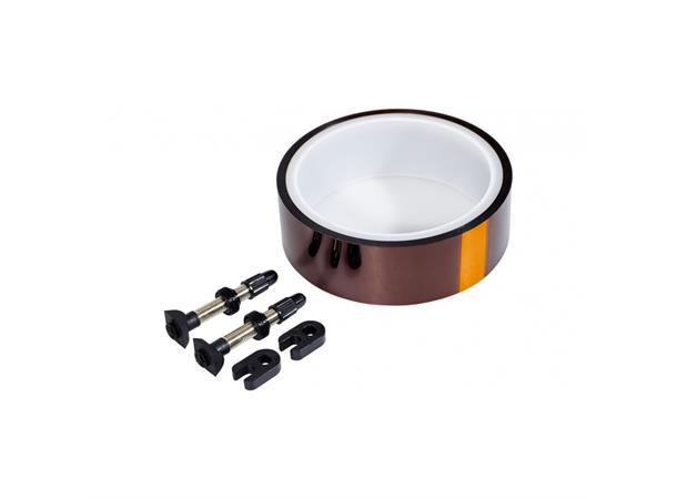 Race Face 22mm Tubeless Kit 22mm, Tape + 2x Ventiler 