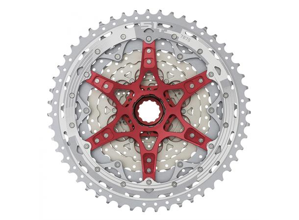 SunRace MZ903 12-Delt HG Kassett 11-51T, 497gr, Sølv, Shimano HG 