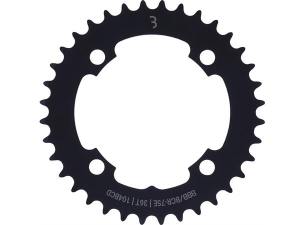 BBB Bosch E-BikeGear BCR-75E Krankdrev 104BCD/4-arm, 1/2x3/32",Stål 