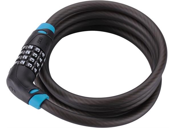 BBB Codesafe Coil BBL-35 Wirelås Kode, Sort, 6x1500mm, Level 3 