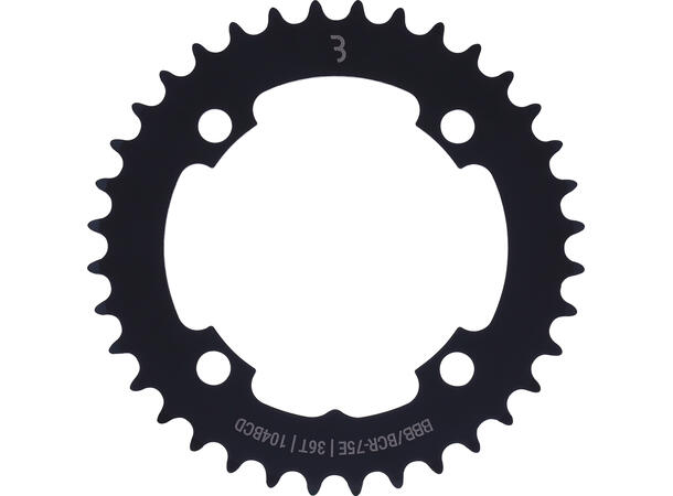 BBB E-BikeGear BCR-75E Krankdrev 36T, 104BCD/4-arm, 1/2x3/32" 