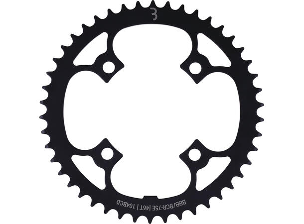 BBB E-BikeGear BCR-75E Krankdrev 46T, 104BCD/4-arm, 1/2x3/32" 