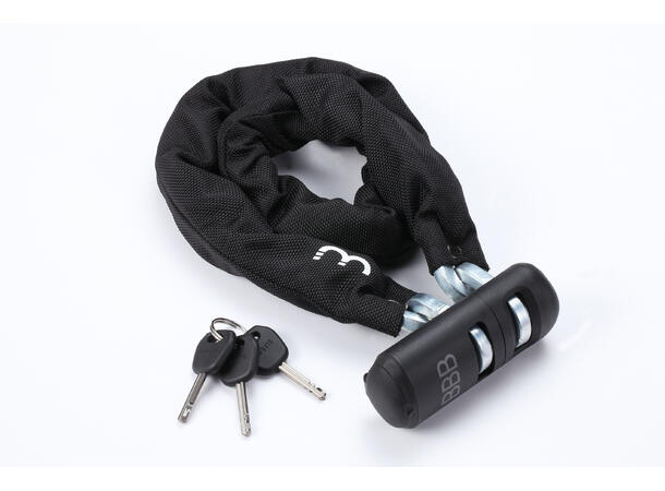 BBB SecureChain BBL-75 Kjettinglås Nøkkel, Sort, 9x900mm, Level 11 