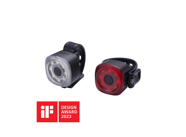 BBB Spirit BLS-227 Lyktesett 30+12 Lumen, Micro USB, Sort 