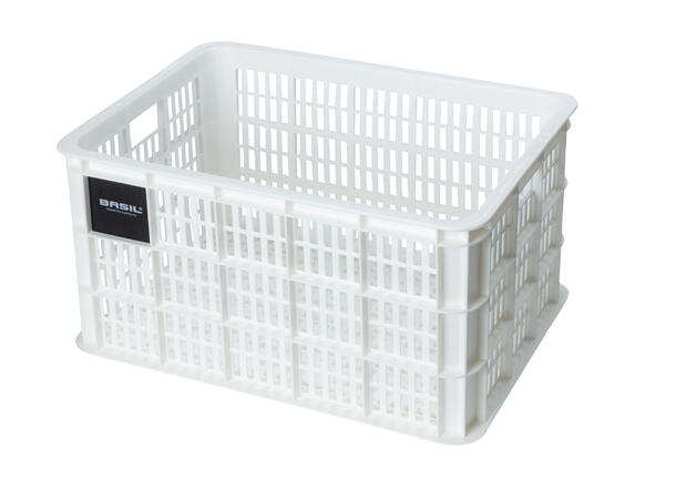 Basil Crate Large Kasse Hvit, 40L, Resirkulert 