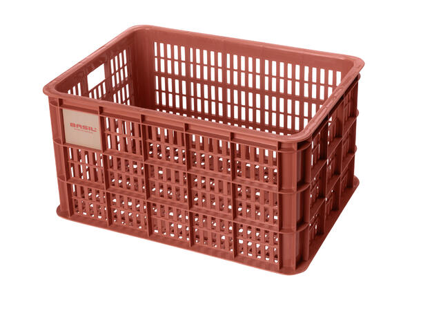 Basil Crate Large Kasse Terra Red, 40L, Resirkulert 