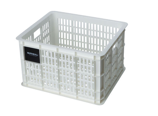 Basil Crate Medium Kasse Hvit, 29.5L, Resirkulert 