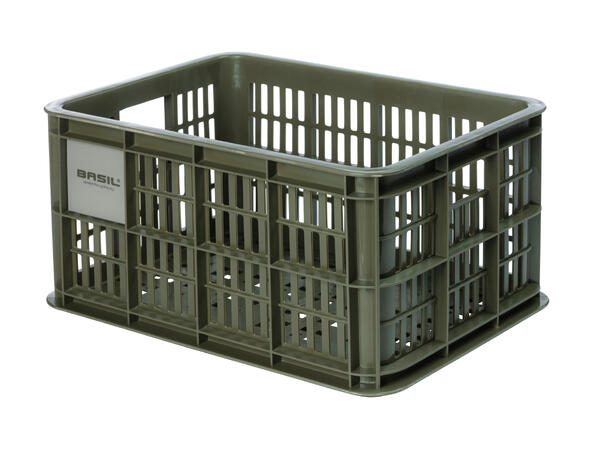 Basil Crate Small Kasse Moss Green, 17.5L, Resirkulert 