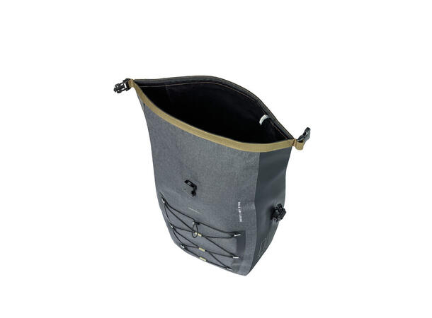 Basil Navigator MIK Studs Sideveske L Grå,31l,Vanntett IPX3,ink MIK-StudsPlate 