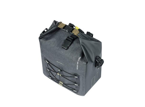 Basil Navigator MIK Studs Sideveske M Grå,15l,Vanntett IPX3,ink MIK-StudsPlate 