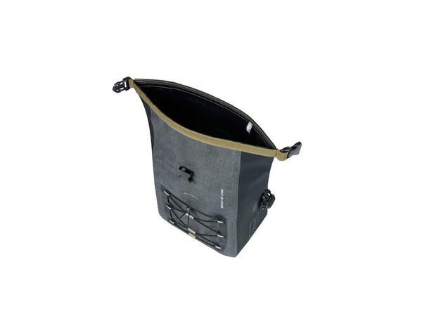 Basil Navigator MIK Studs Sideveske M Grå,15l,Vanntett IPX3,ink MIK-StudsPlate 