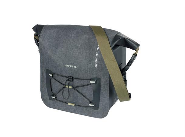 Basil Navigator Storm KF Styreveske Grå,11l,Vanntett(IPX3),ink KlickFixfeste 