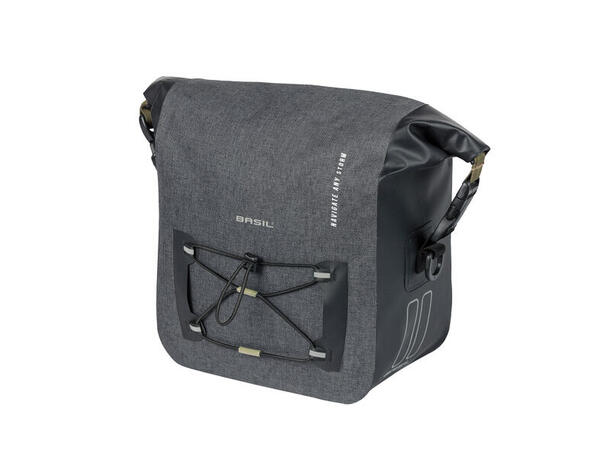 Basil Navigator Storm KF Styreveske Grå,11l,Vanntett(IPX3),ink KlickFixfeste 
