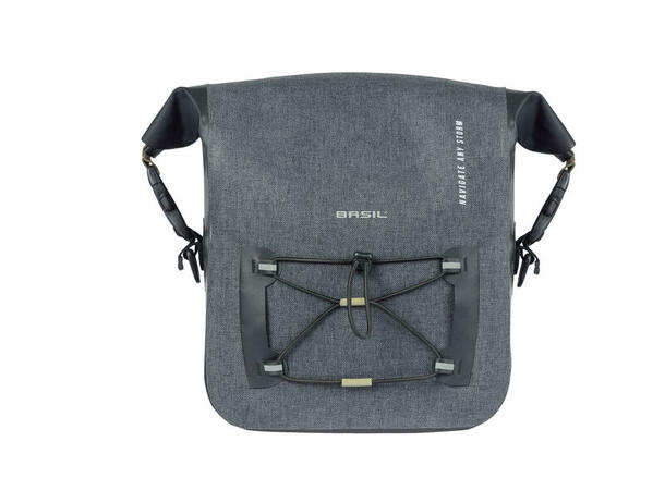 Basil Navigator Storm KF Styreveske Grå,11l,Vanntett(IPX3),ink KlickFixfeste 
