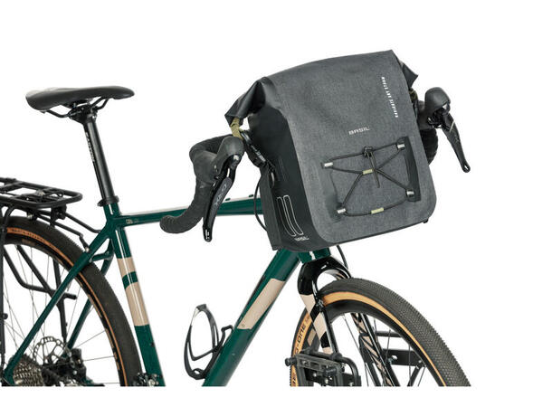 Basil Navigator Storm KF Styreveske Grå,11l,Vanntett(IPX3),ink KlickFixfeste 