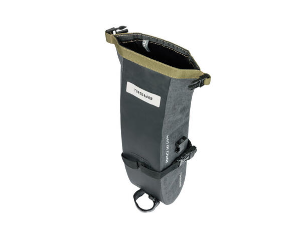 Basil Navigator Storm Seteveske Grå, 1.5l, Vanntett(IPX3) 