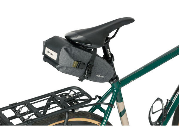 Basil Navigator Storm Seteveske Grå, 1.5l, Vanntett(IPX3) 