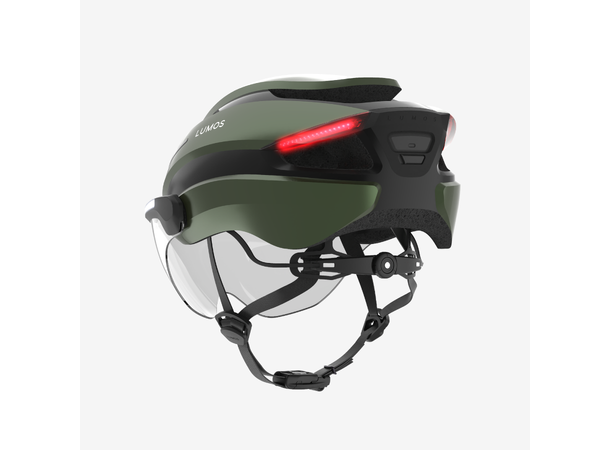 Lumos Ultra E-Bike Grønn Hjelm M/L, 132LED, Lys/Blink, 54-61cm 