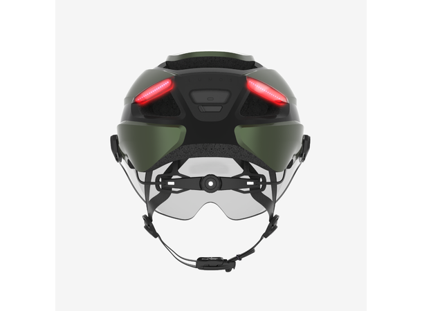 Lumos Ultra E-Bike Grønn Hjelm M/L, 132LED, Lys/Blink, 54-61cm 