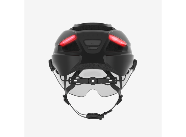 Lumos Ultra E-Bike Onyx Sort Hjelm M/L, 132LED, Lys/Blink, 54-61cm 