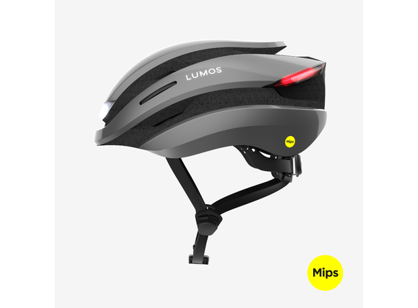 Lumos Ultra MIPS Grå Hjelm med Lys  M/L 94LED, Blink, 54-61cm 