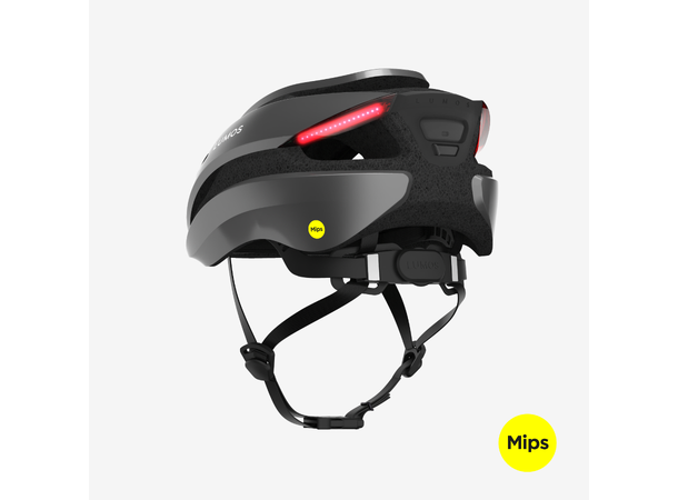 Lumos Ultra MIPS Grå Hjelm med Lys  M/L 94LED, Blink, 54-61cm 
