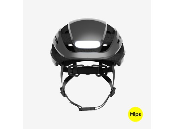 Lumos Ultra MIPS Grå Hjelm med Lys  M/L 94LED, Blink, 54-61cm 