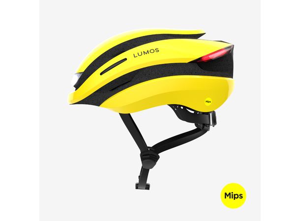 Lumos Ultra MIPS Gul Hjelm med Lys  M/L 94LED, Blink, 54-61cm 
