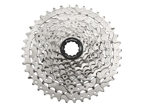 Sunrace M980 9-Delt HG Kassett 11-42T, 505g, Sølv, Shimano HG 