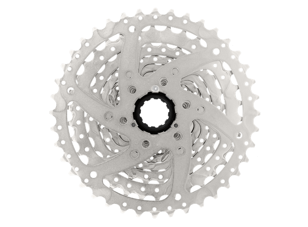 Sunrace M980 9-Delt HG Kassett 11-42T, 505g, Sølv, Shimano HG 