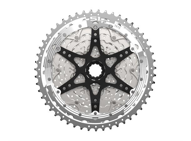 Sunrace MX8 11-Delt HG Kassett 11-51T, 587g, Sølv, Shimano HG 
