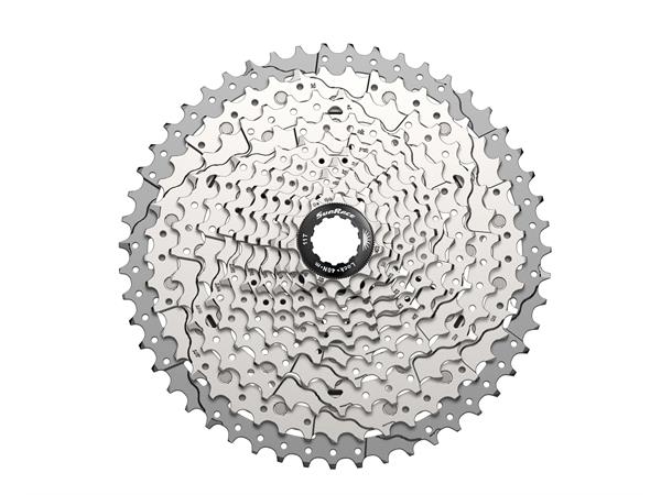 Sunrace MX8 11-Delt HG Kassett 11-51T, 587g, Sølv, Shimano HG 