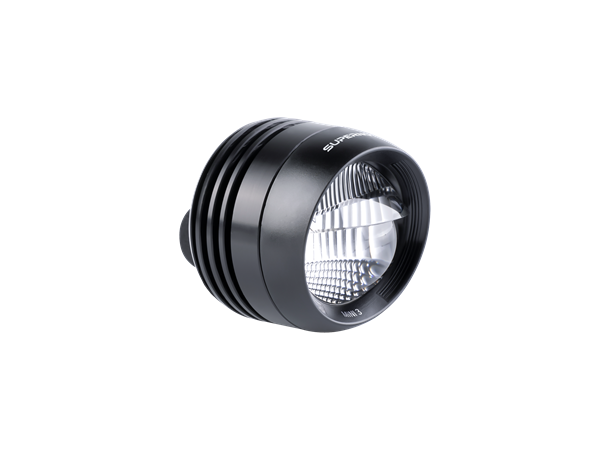 Supernova Mini 3 Frontlykt 350L, 12V, Sort, 70g 