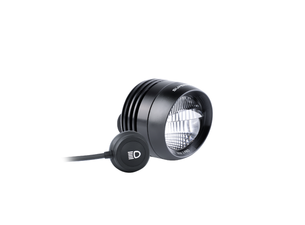 Supernova Mini 3 Pro Frontlykt 350-800L, 12V, Sort, 70g, m/bryter 