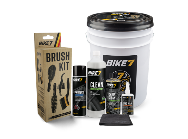 Bike7 Bucket Pack Vedlikeholdsbøtte 9 smøre- og vedlikeholdsprodukter 